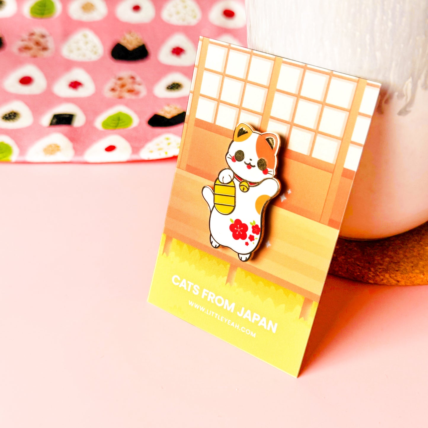 Maneki Enamel Pin - Cats from Japan