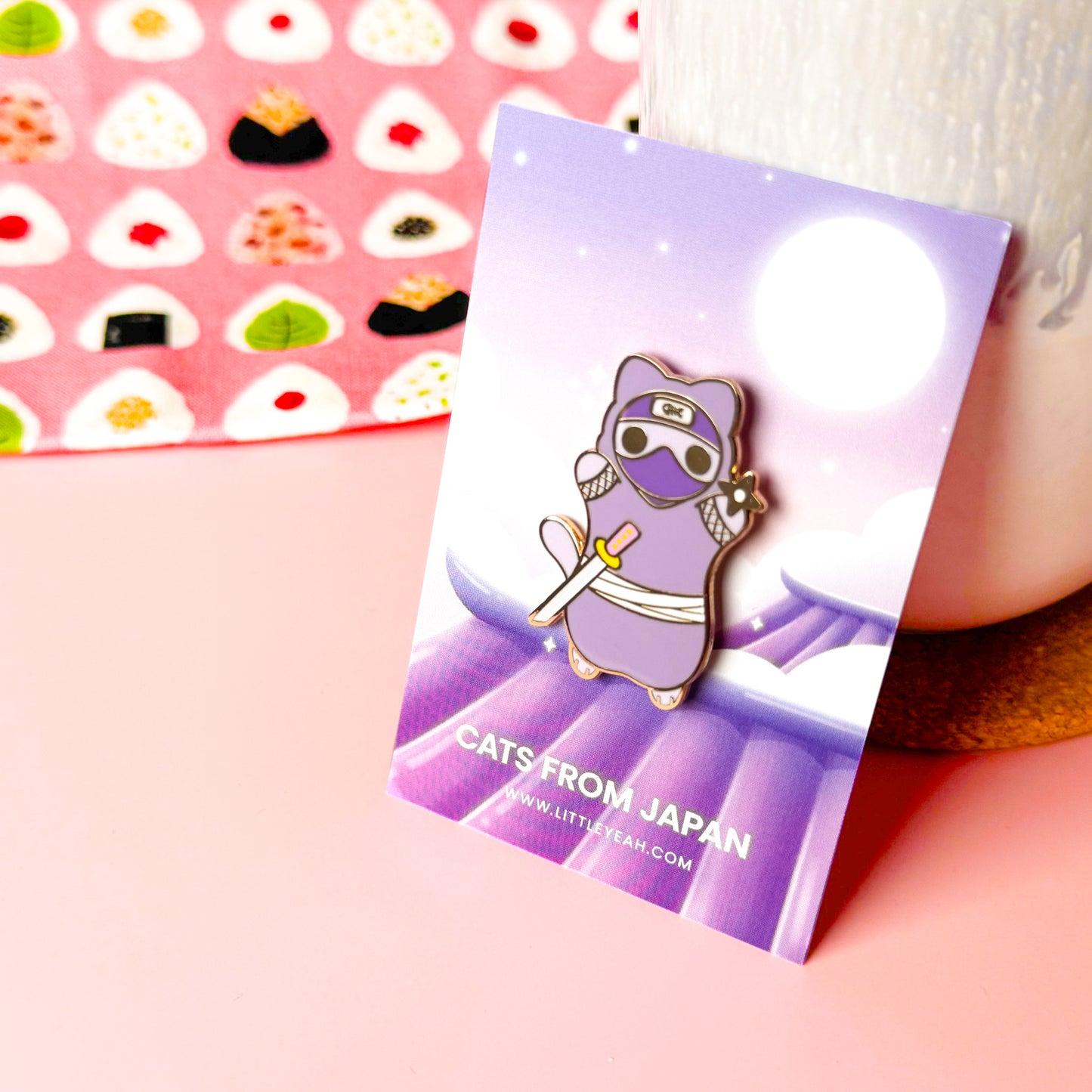 Ninja Enamel Pin - Cats from Japan