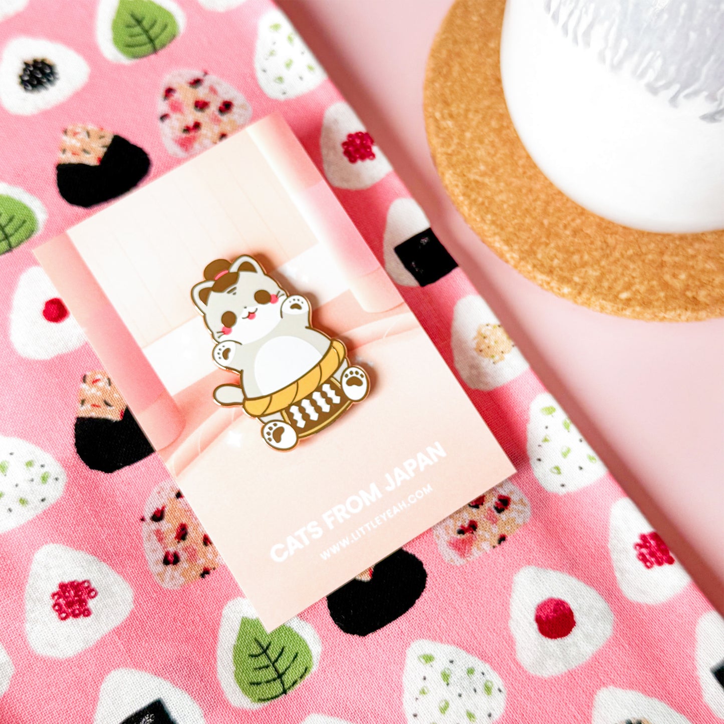 Sumo Enamel Pin - Cats from Japan