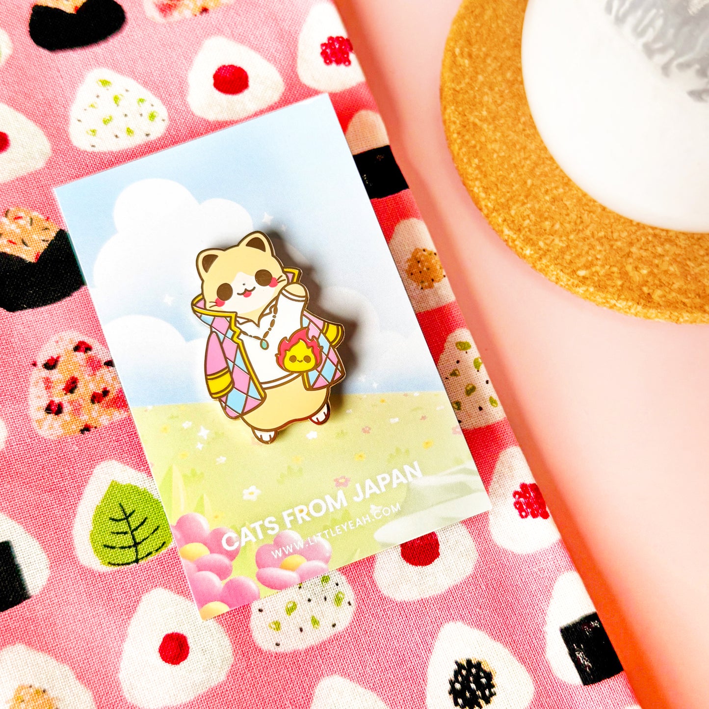 Howl Enamel Pin - Cats from Japan