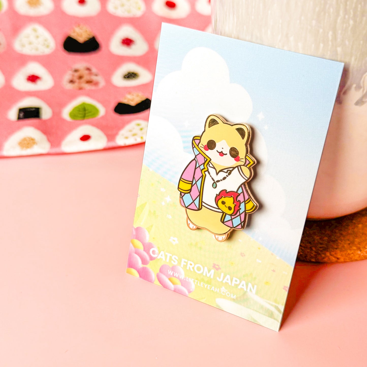 Howl Enamel Pin - Cats from Japan