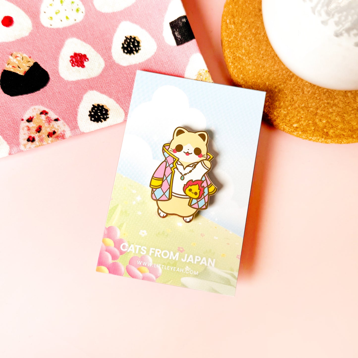Howl Enamel Pin - Cats from Japan