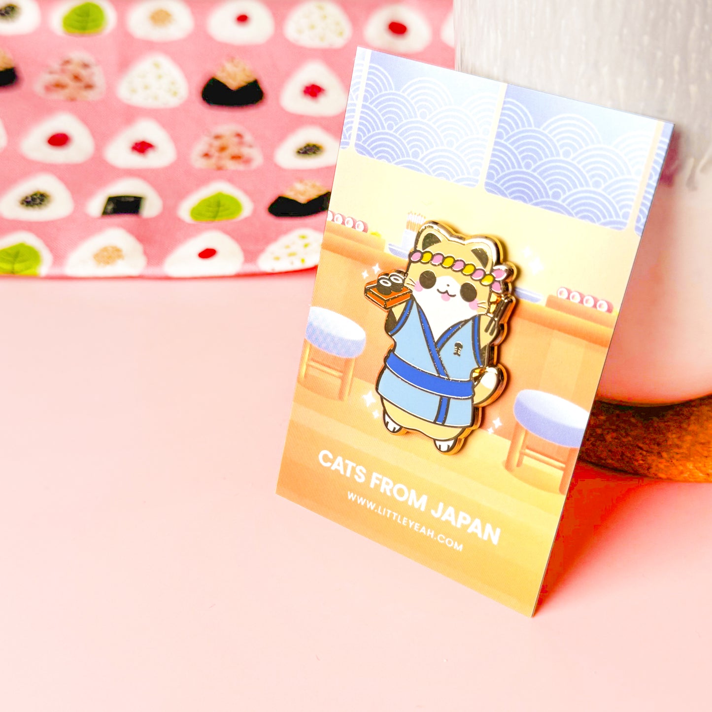 Sushi Master Enamel Pin - Cats from Japan