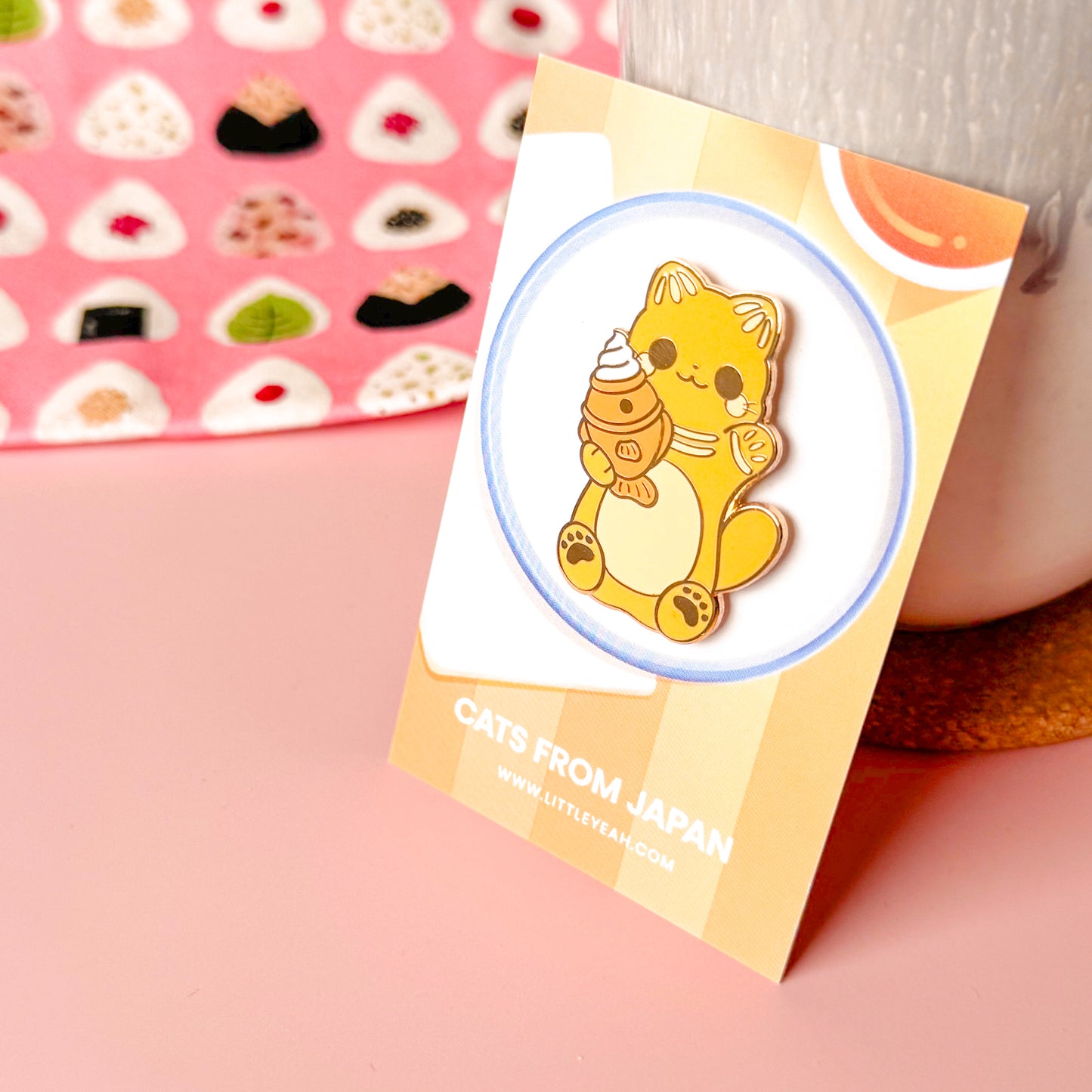 Taiyaki Enamel Pin - Cats from Japan