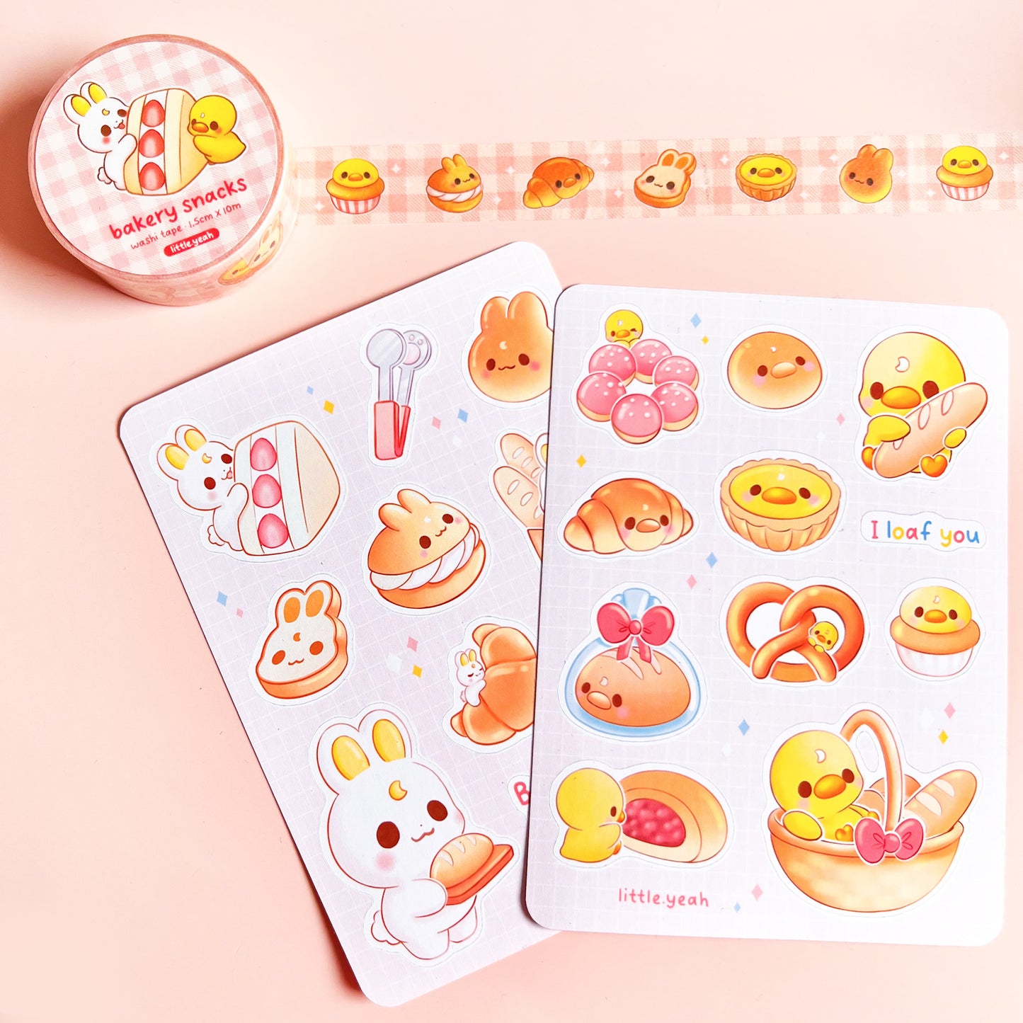 Backwaren Aufkleberbogen