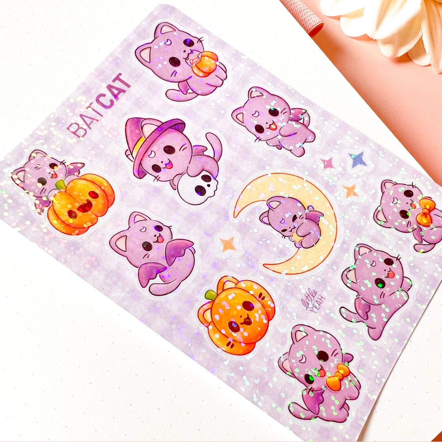 Katzenfledermaus Sticker Sheet