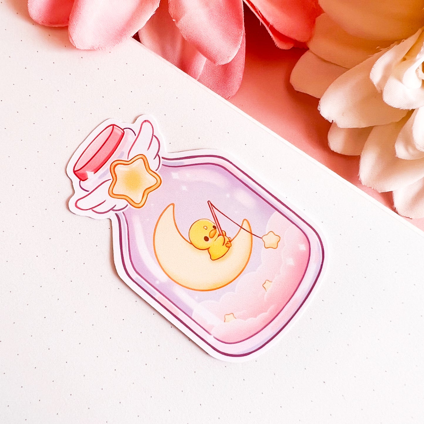 Mond Flasche Sticker