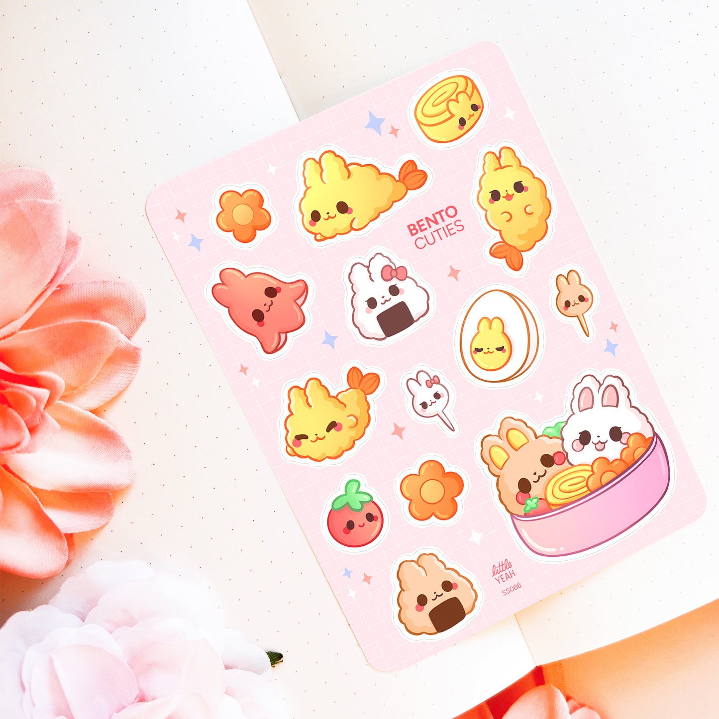 Bunny Bento Cuties - Cute Sticker Sheet