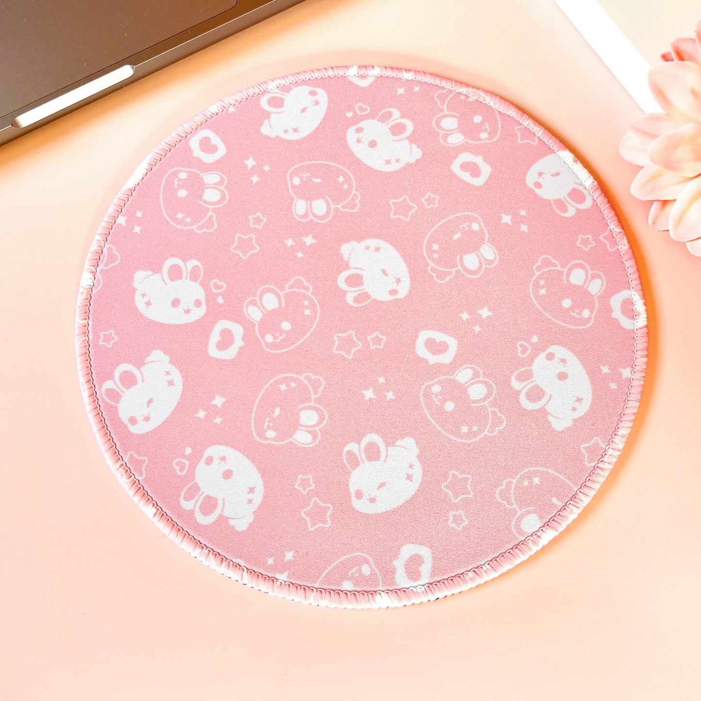 Hasen Muster mit Sterne Mousepad