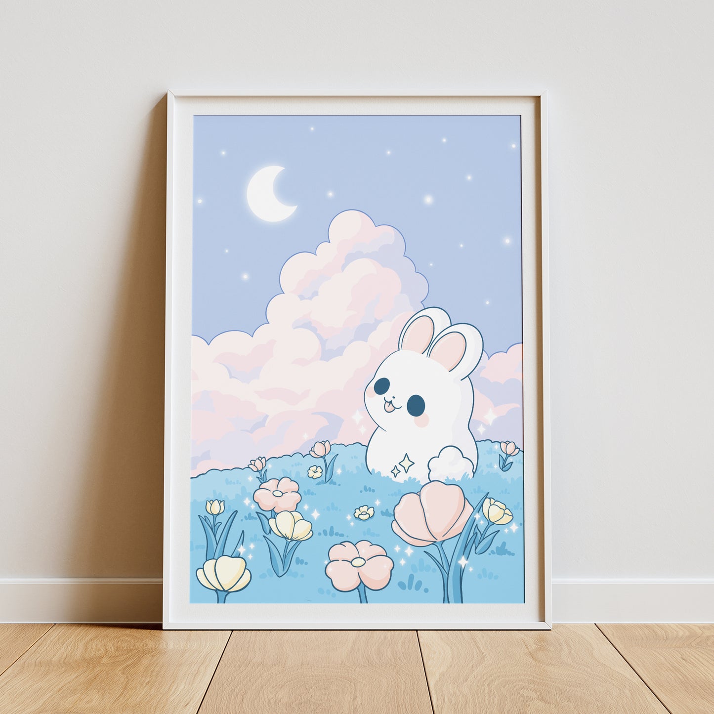 Hase auf der Wiese Art Print
