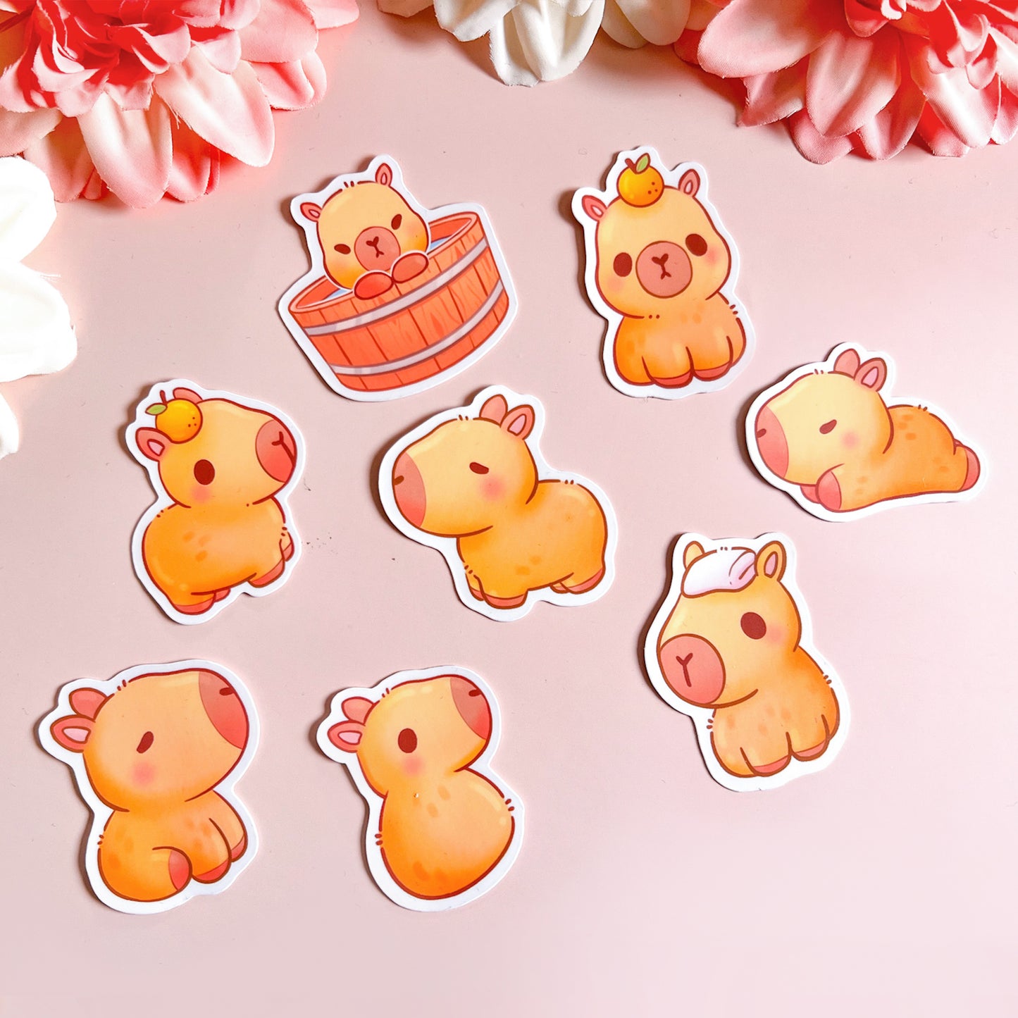 Capybara Vinyl Sticker