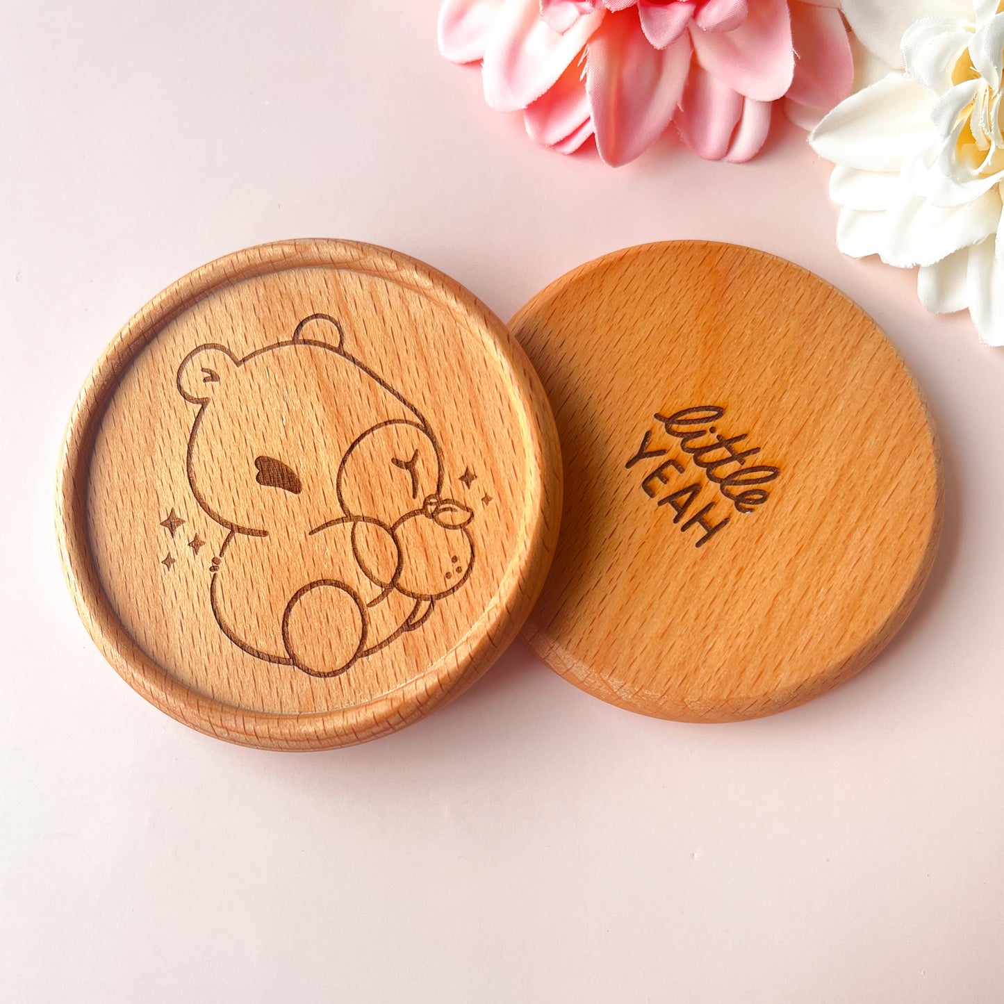 Capybara - Cute Wooden Coaster