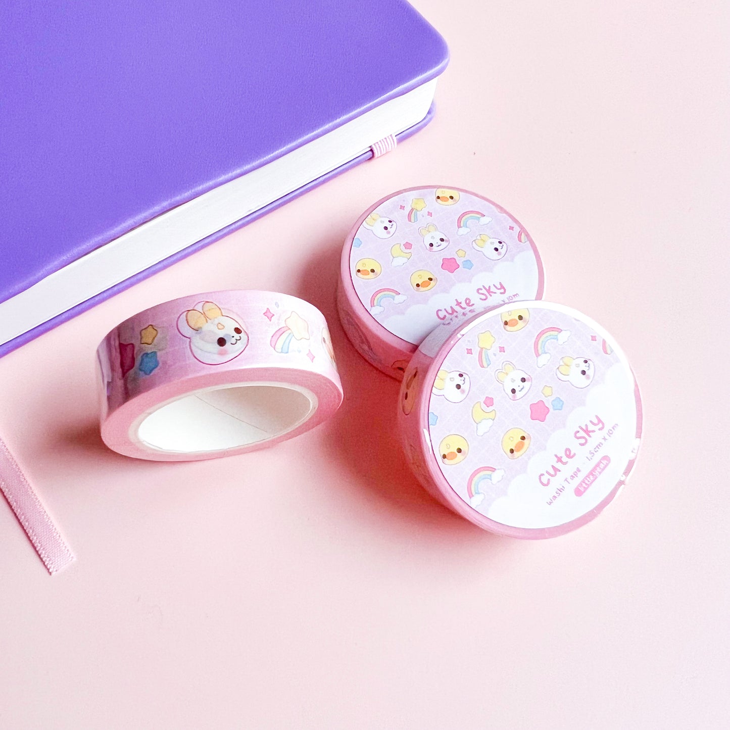 Hase, Ente und Sternelemente Washi Tape