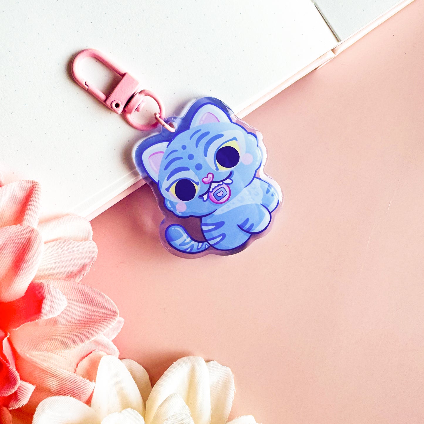 Derpy Tiger - Cute Keychain