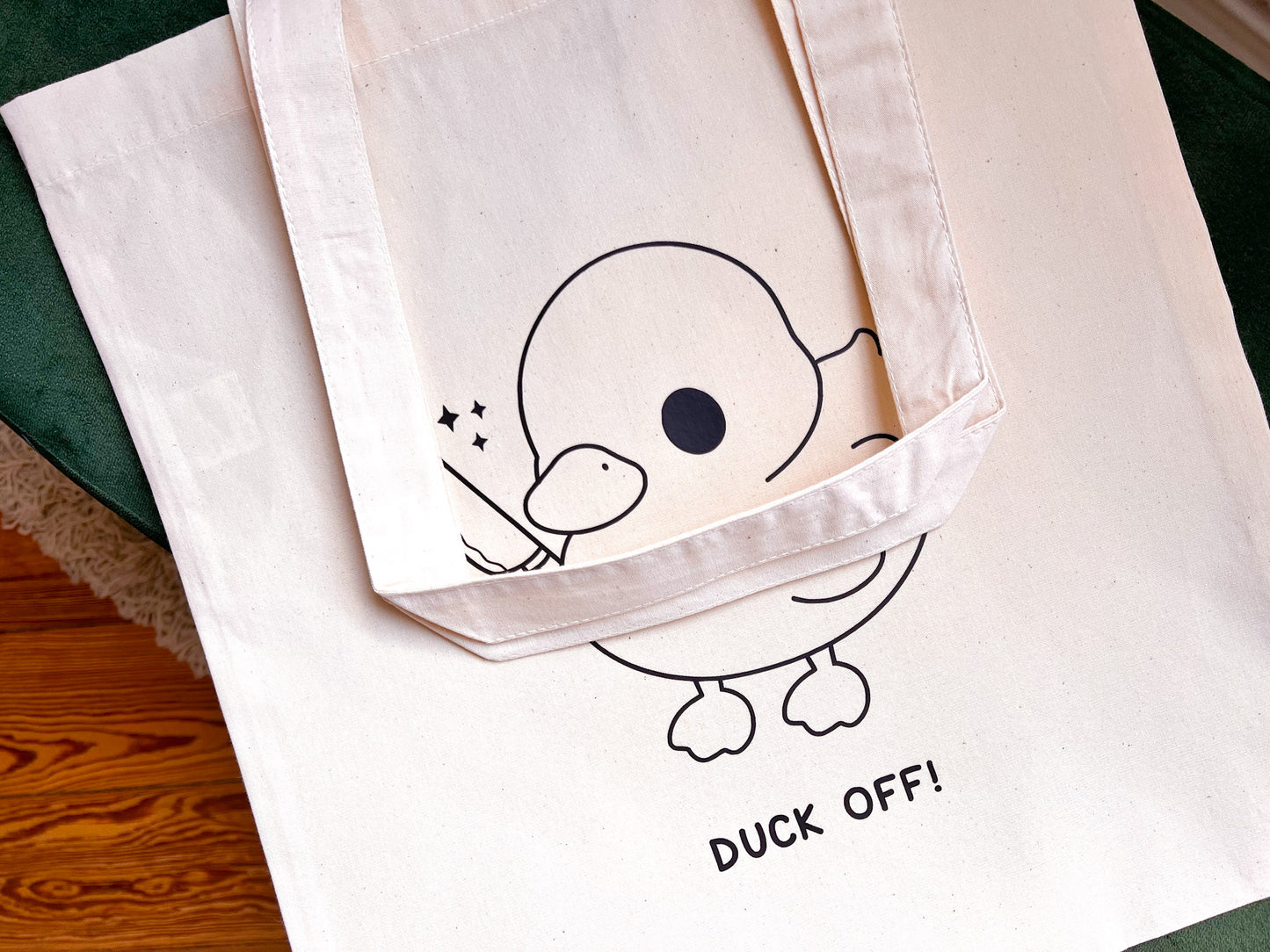 Duck Off - Cute Tote Bag