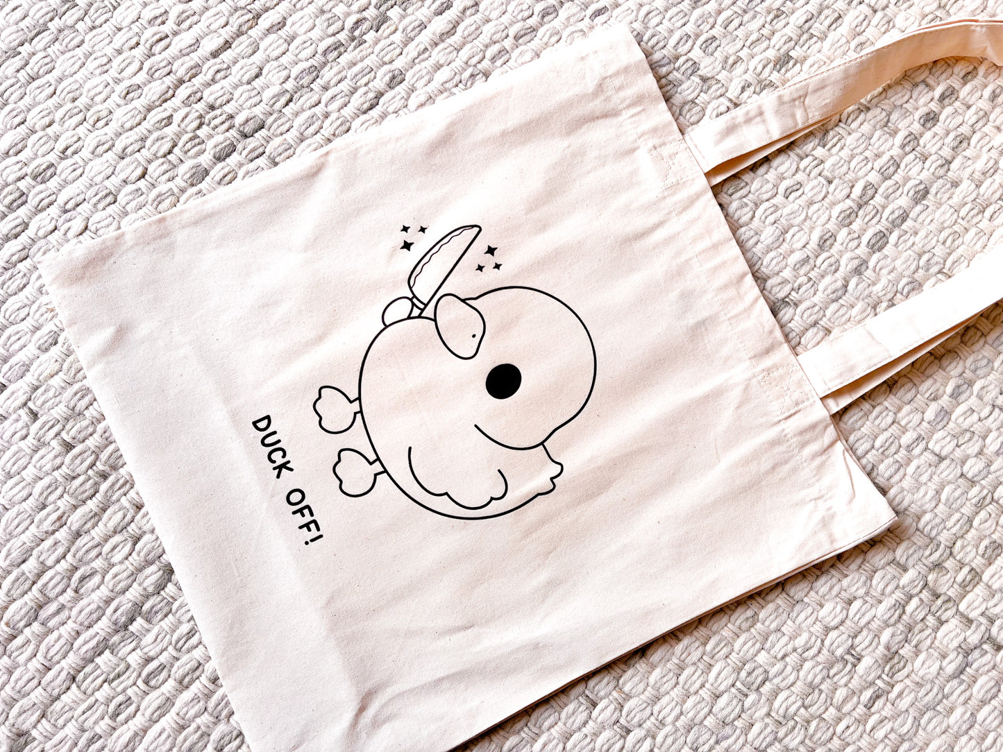 Duck Off - Cute Tote Bag