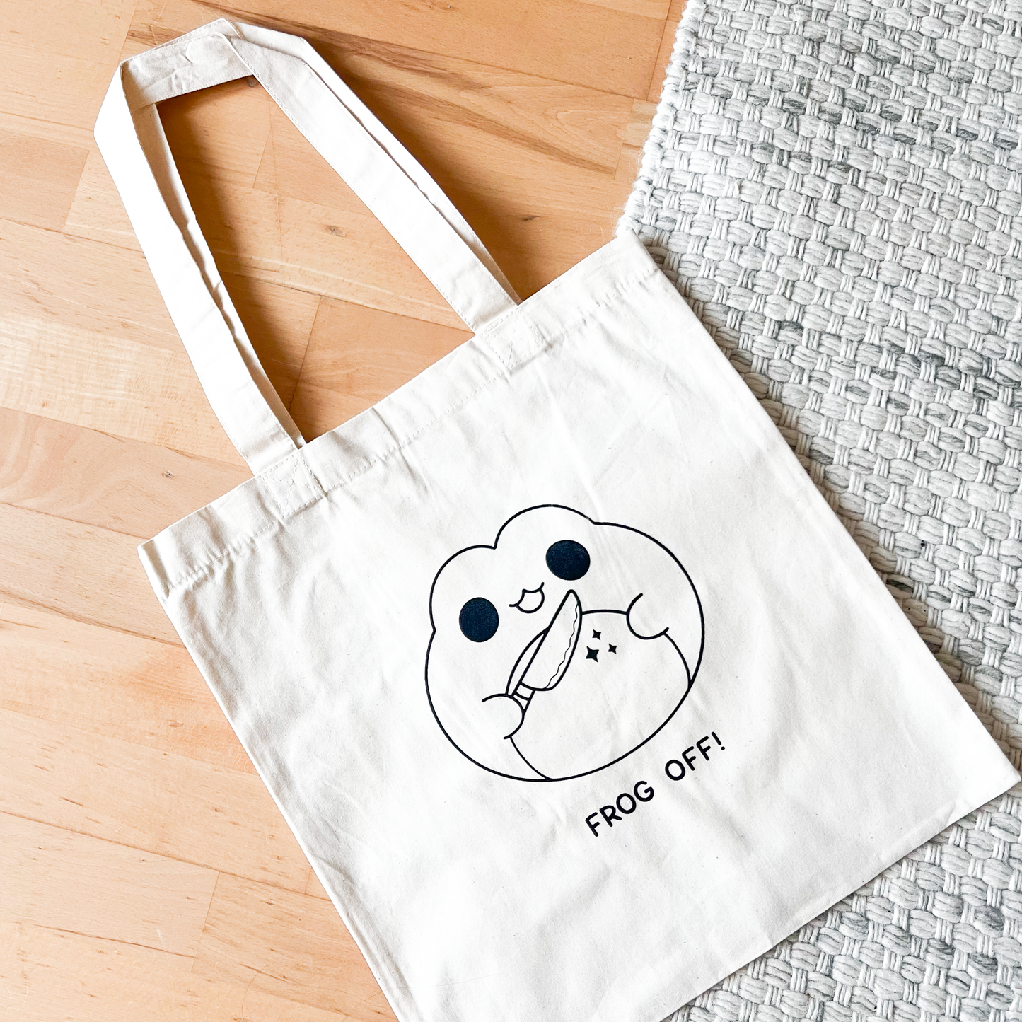 Frog Off - Cute Tote Bag