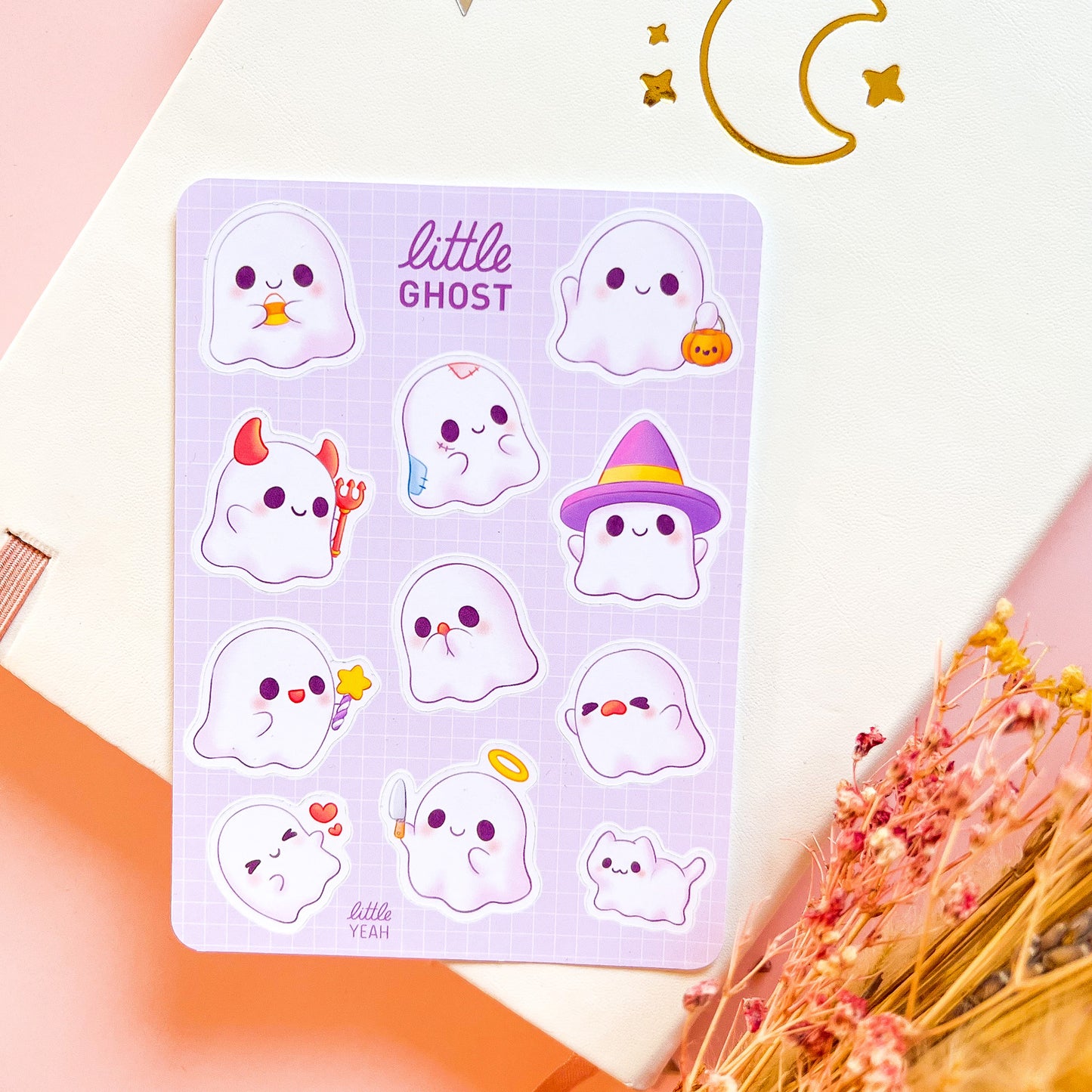 Kleiner Geist Stickerbogen