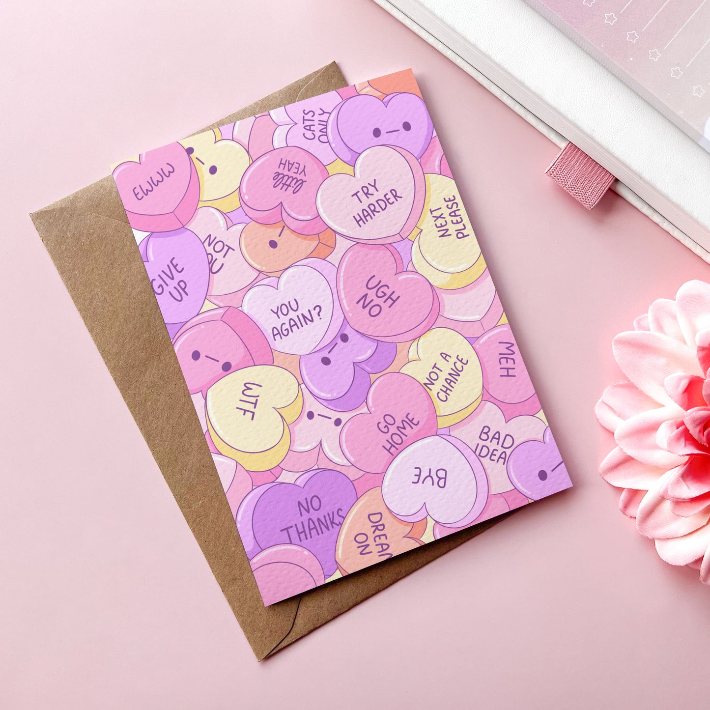 Valentinstag Hass Herzen Grußkarte