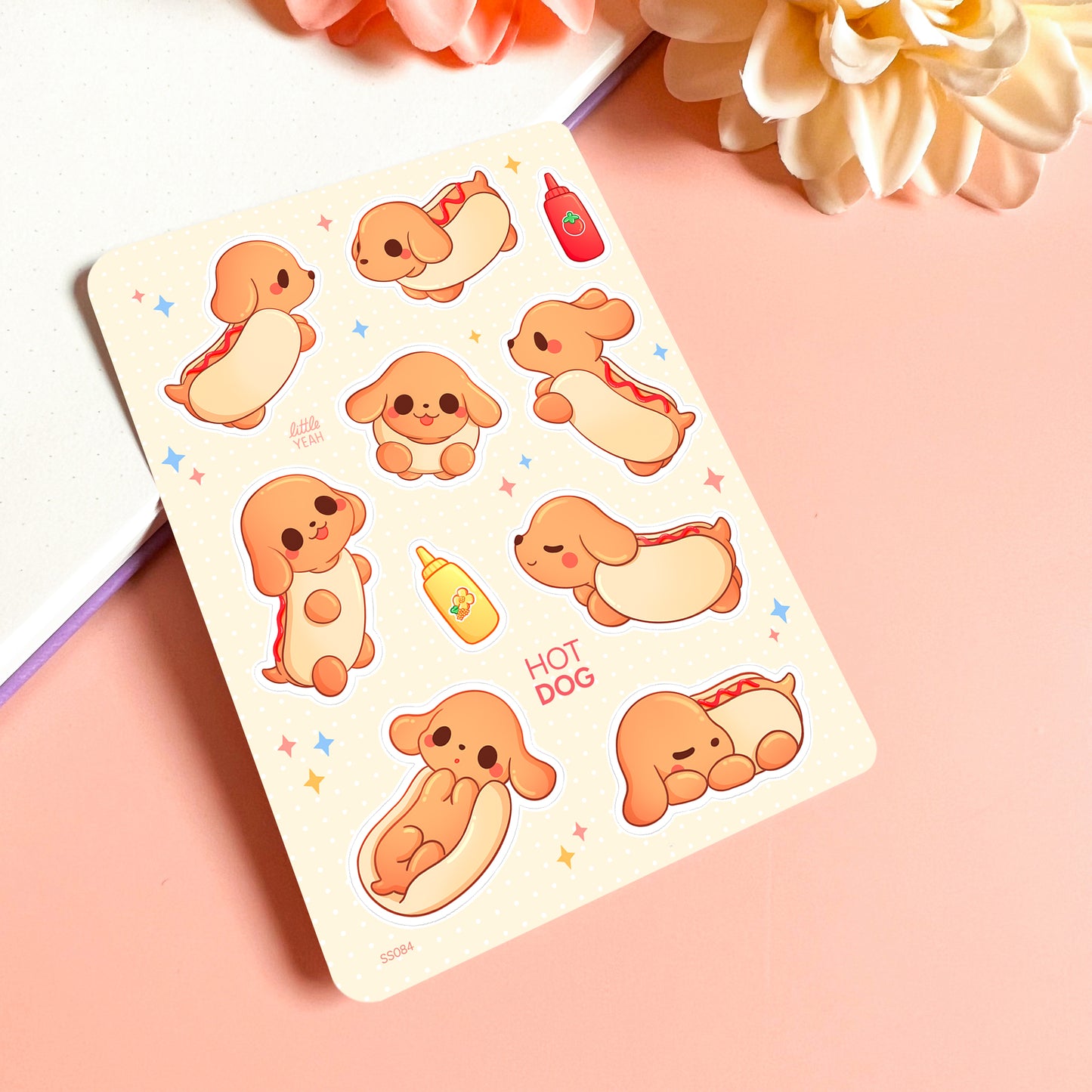 Hot Dog - Cute Sticker Sheet
