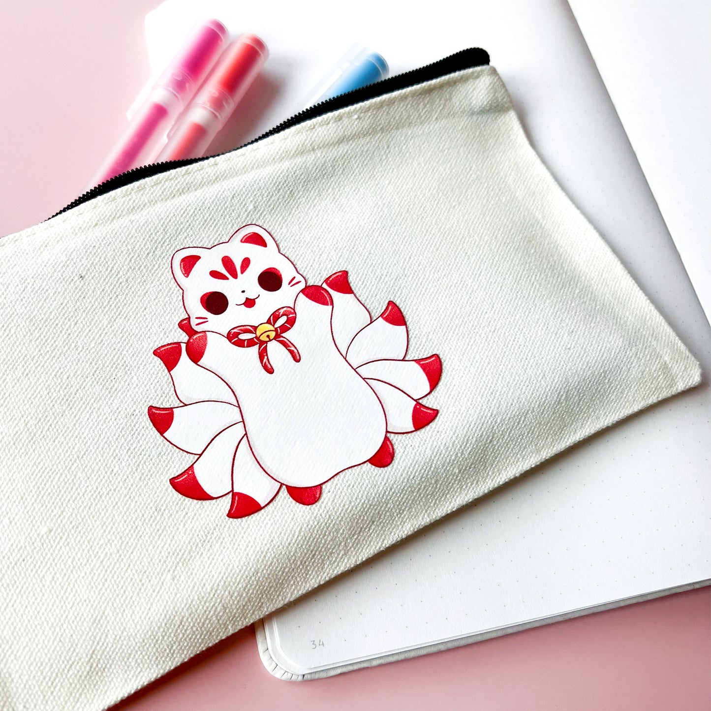 Kleine Tasche mit Kitsune