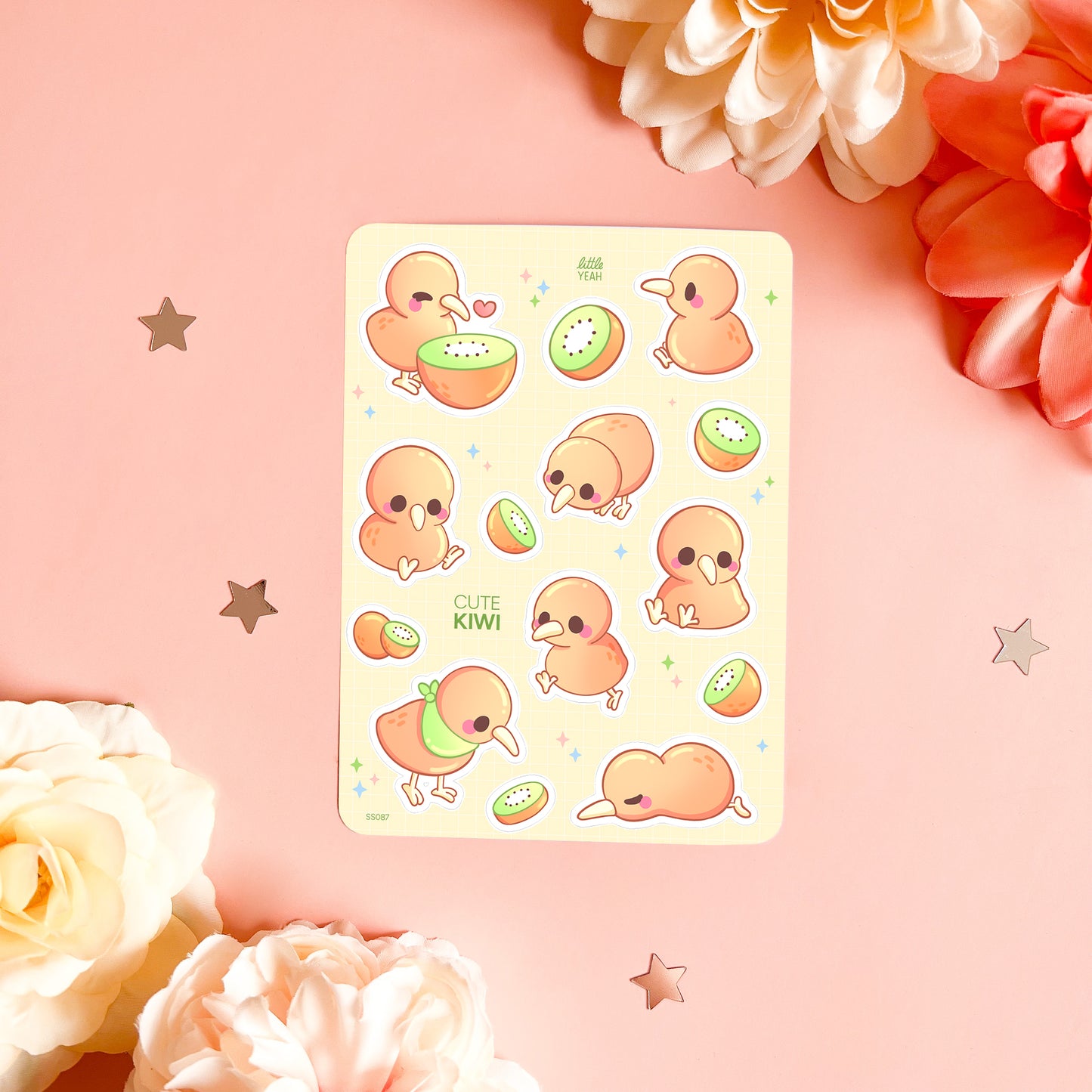 Kiwi - Cute Sticker Sheet