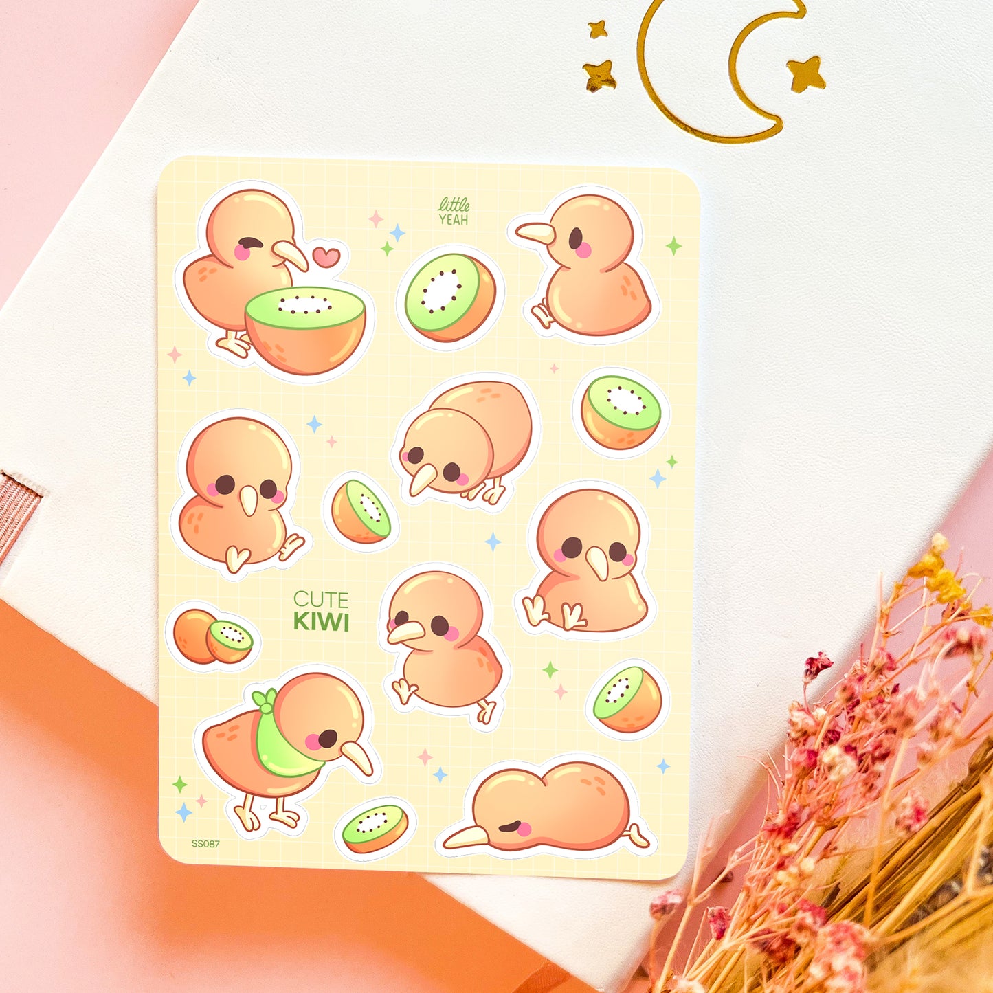 Kiwi - Cute Sticker Sheet