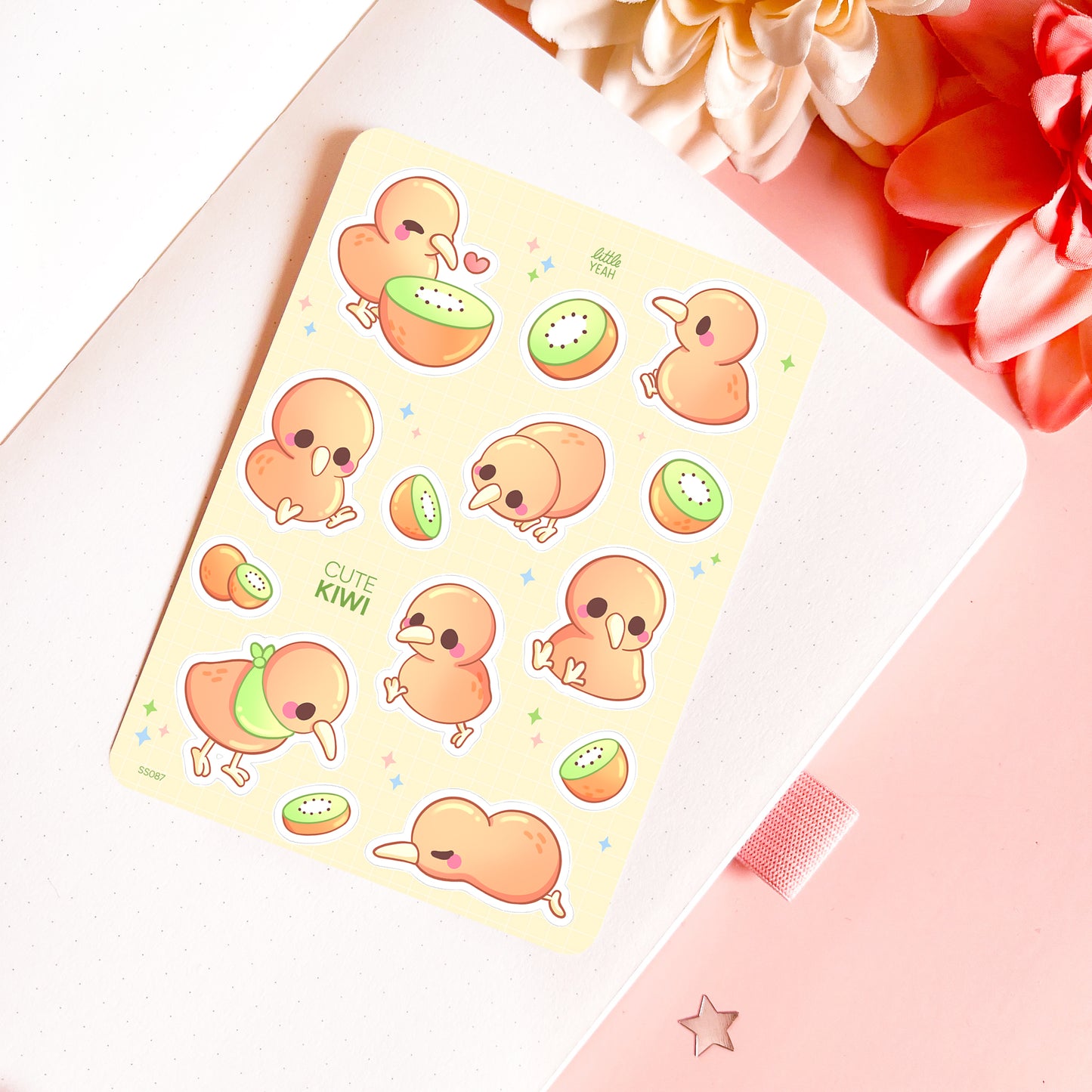 Kiwi - Cute Sticker Sheet