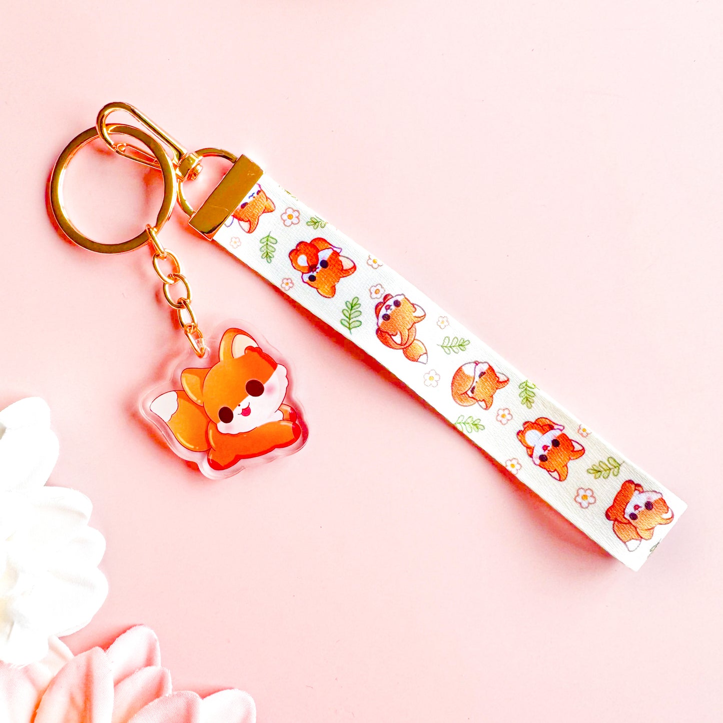 Fox - Cute Lanyard with Charm