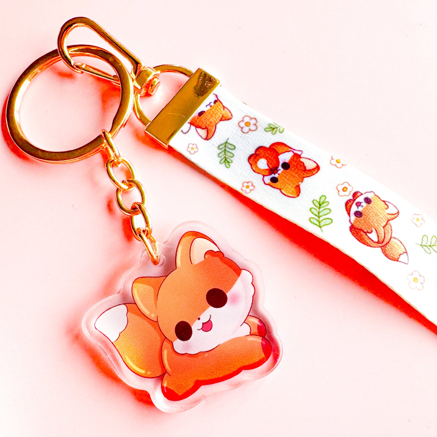 Fox - Cute Lanyard with Charm