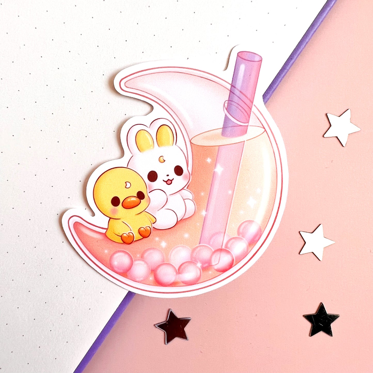 Mond Boba Sticker