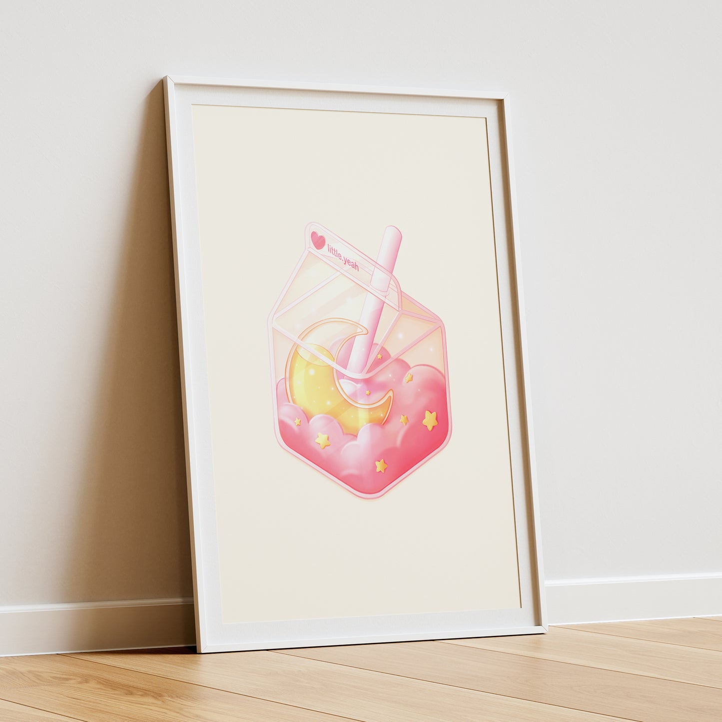 Mond Getränk Art Print