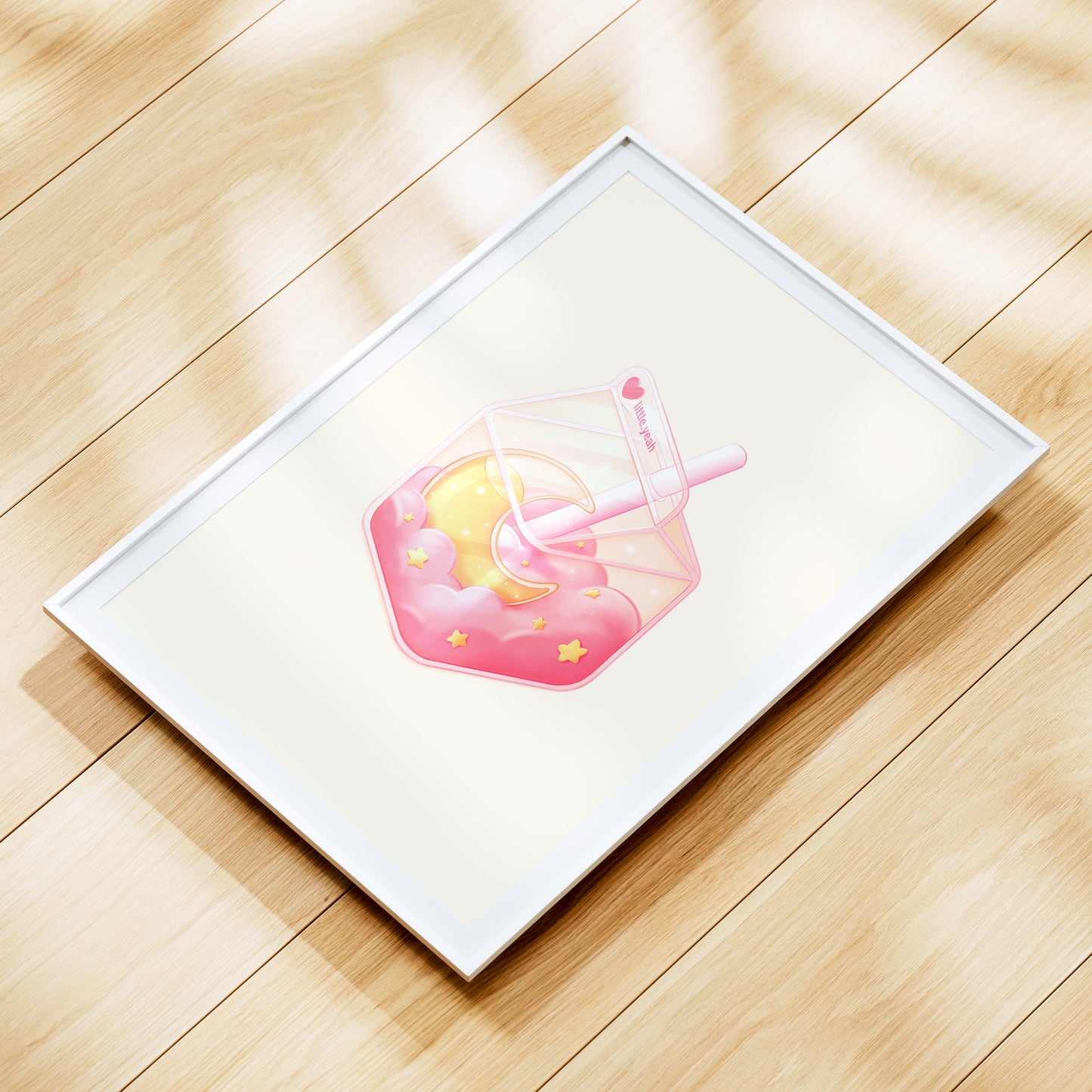 Mond Getränk Art Print