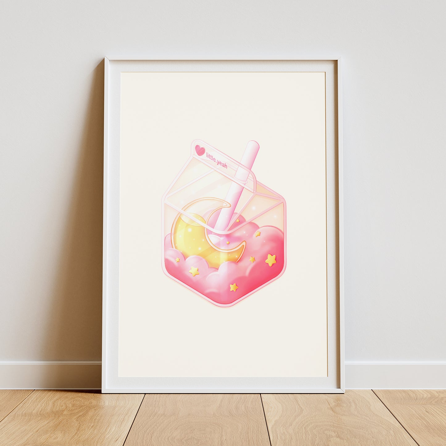 Mond Getränk Art Print