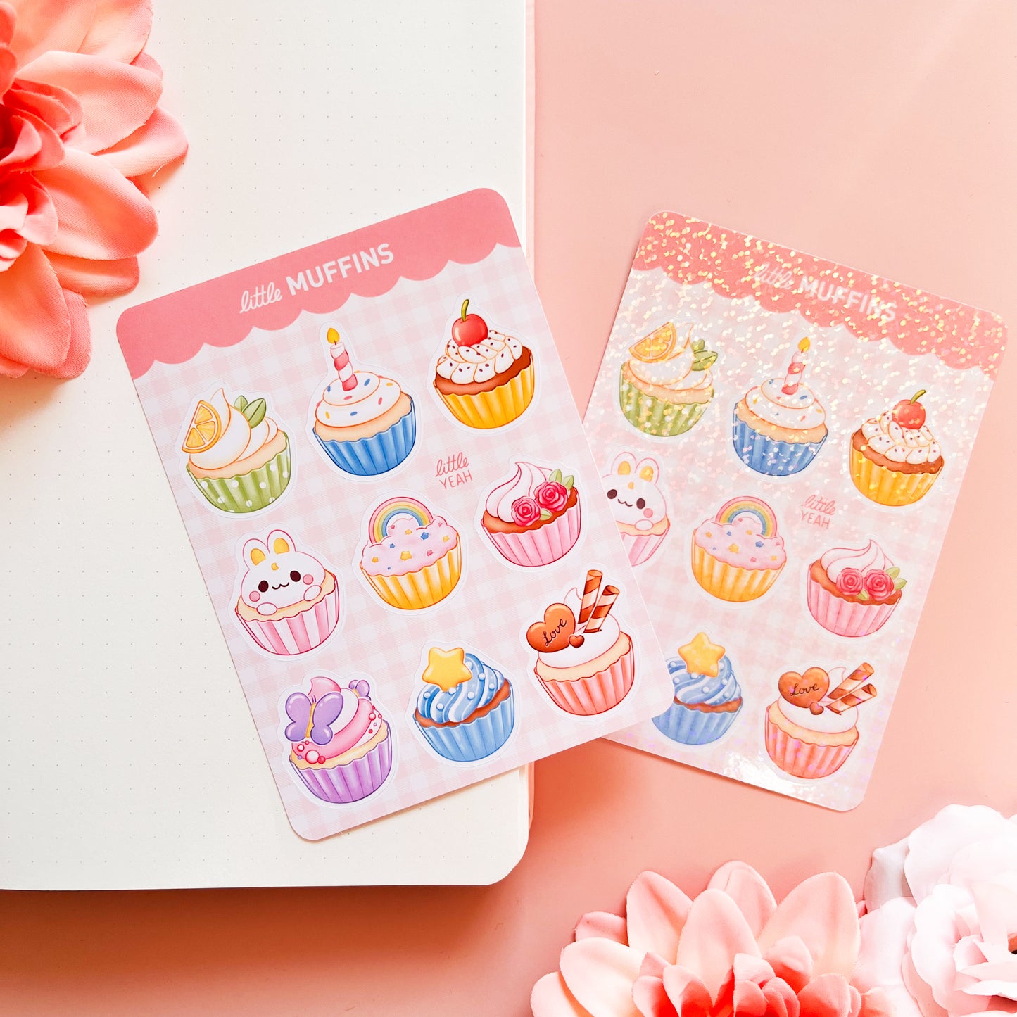 Muffins - Cute Sticker Sheet