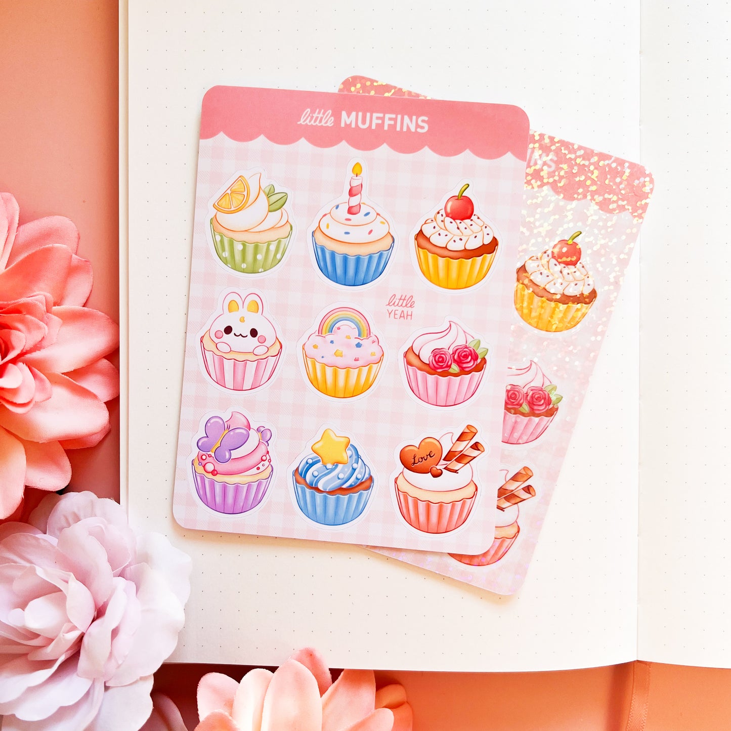 Muffins - Cute Sticker Sheet