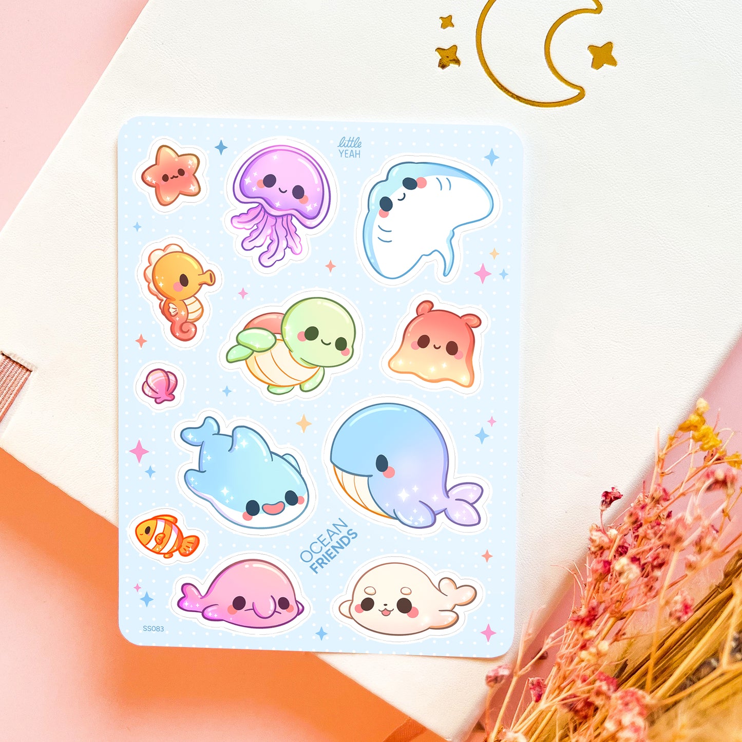 Ocean Friends - Cute Sticker Sheet