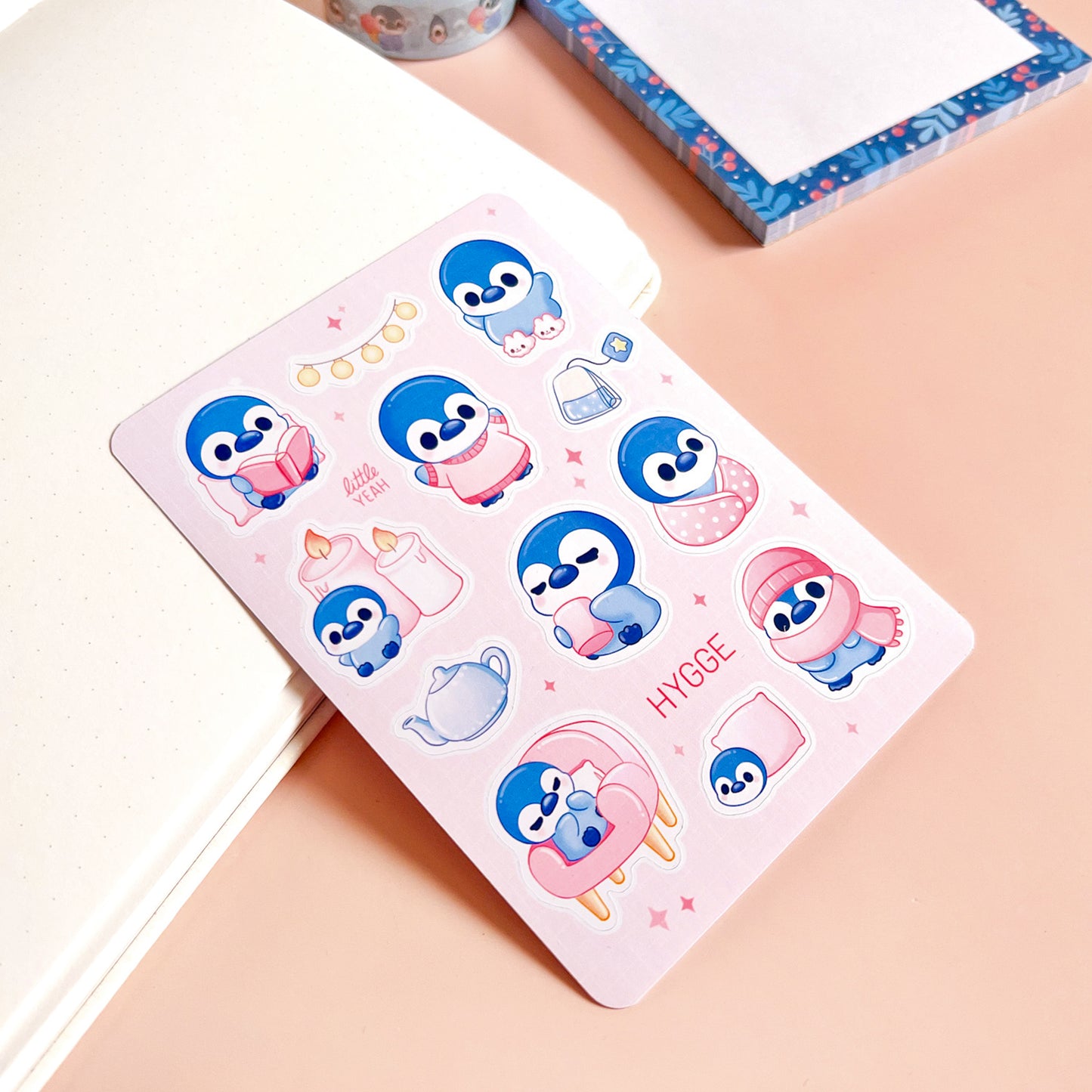 Hygge Pinguin Stickersheet