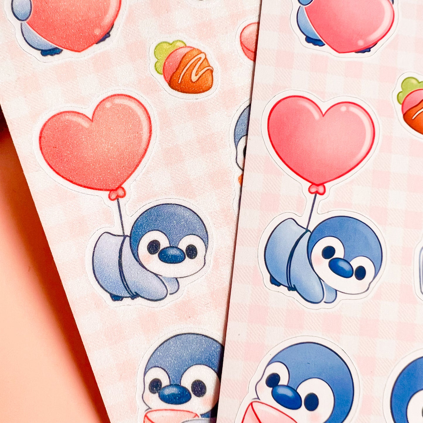 Penguin Love - Cute Sticker Sheet