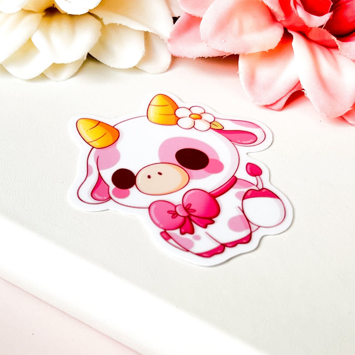 Pinker Kuh Sticker