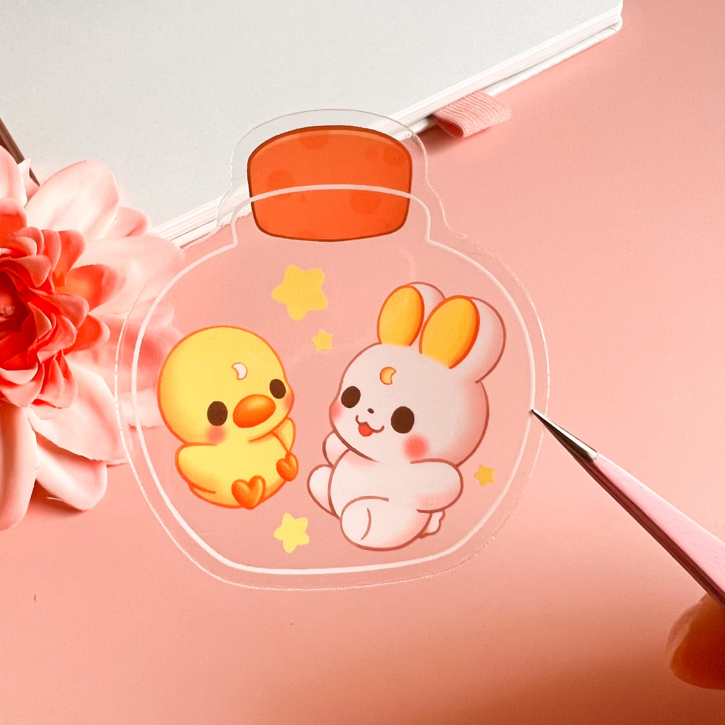 Transparenter Flaschen Sticker