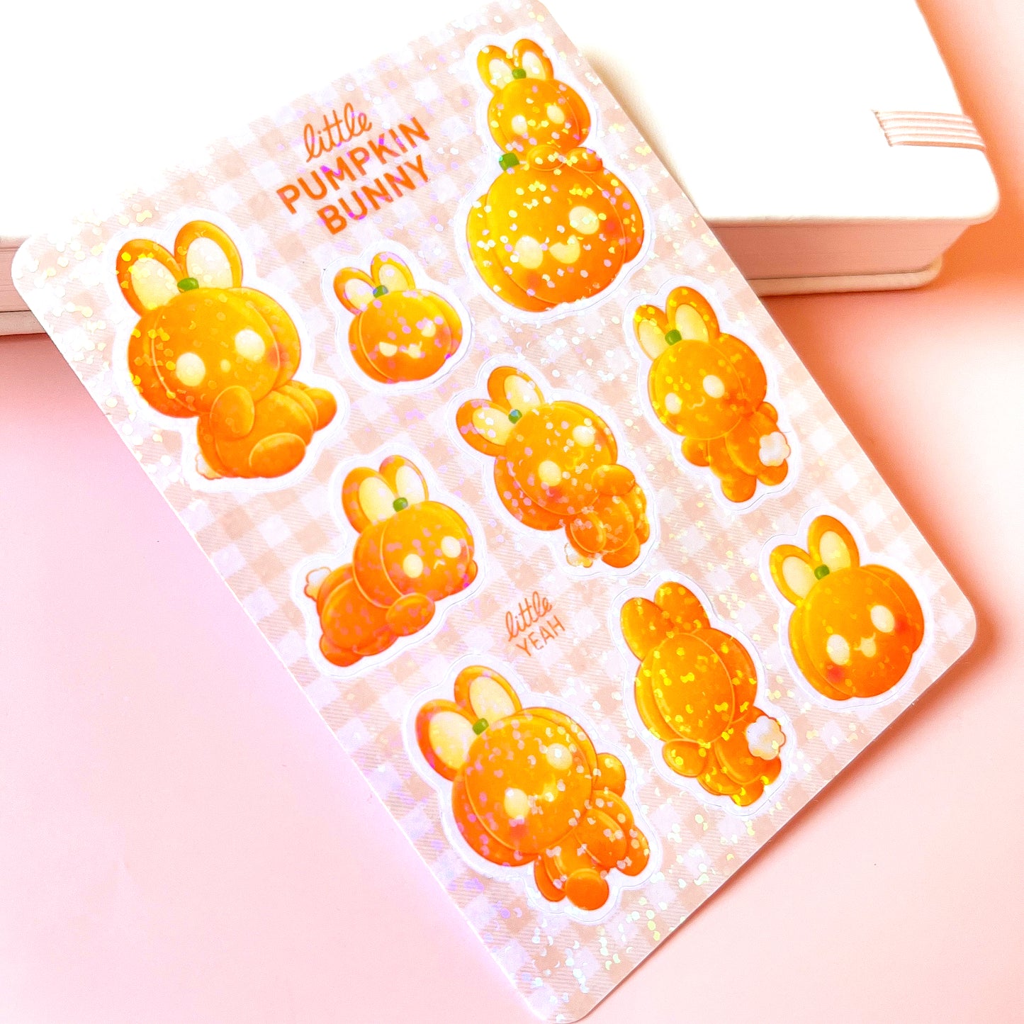 Pumpkin Bunny - Cute Sticker Sheet