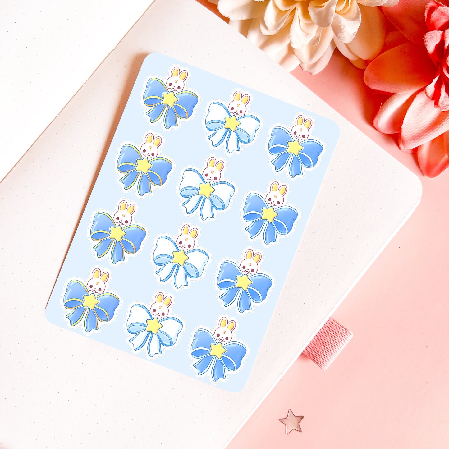 Schleifen Stickerbogen