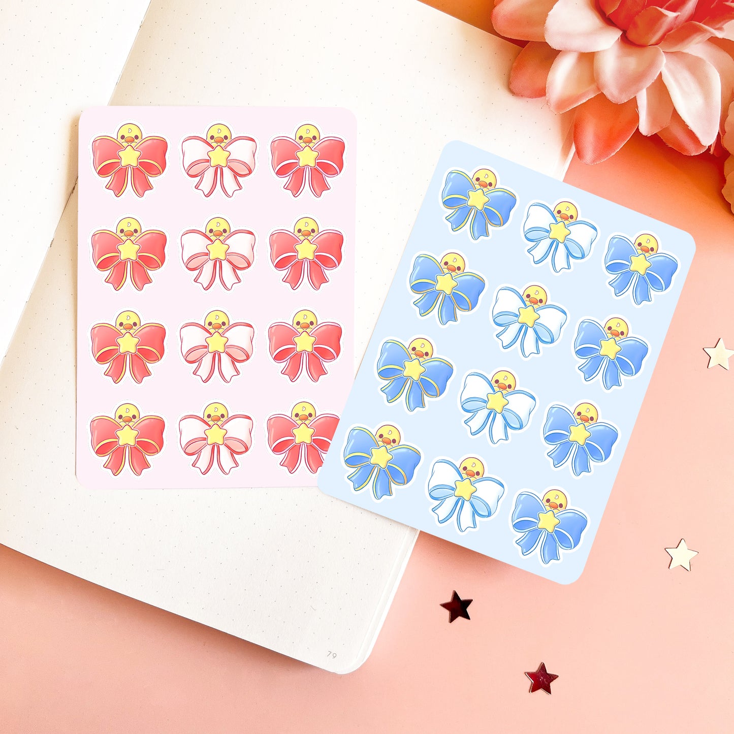 Schleifen Stickerbogen