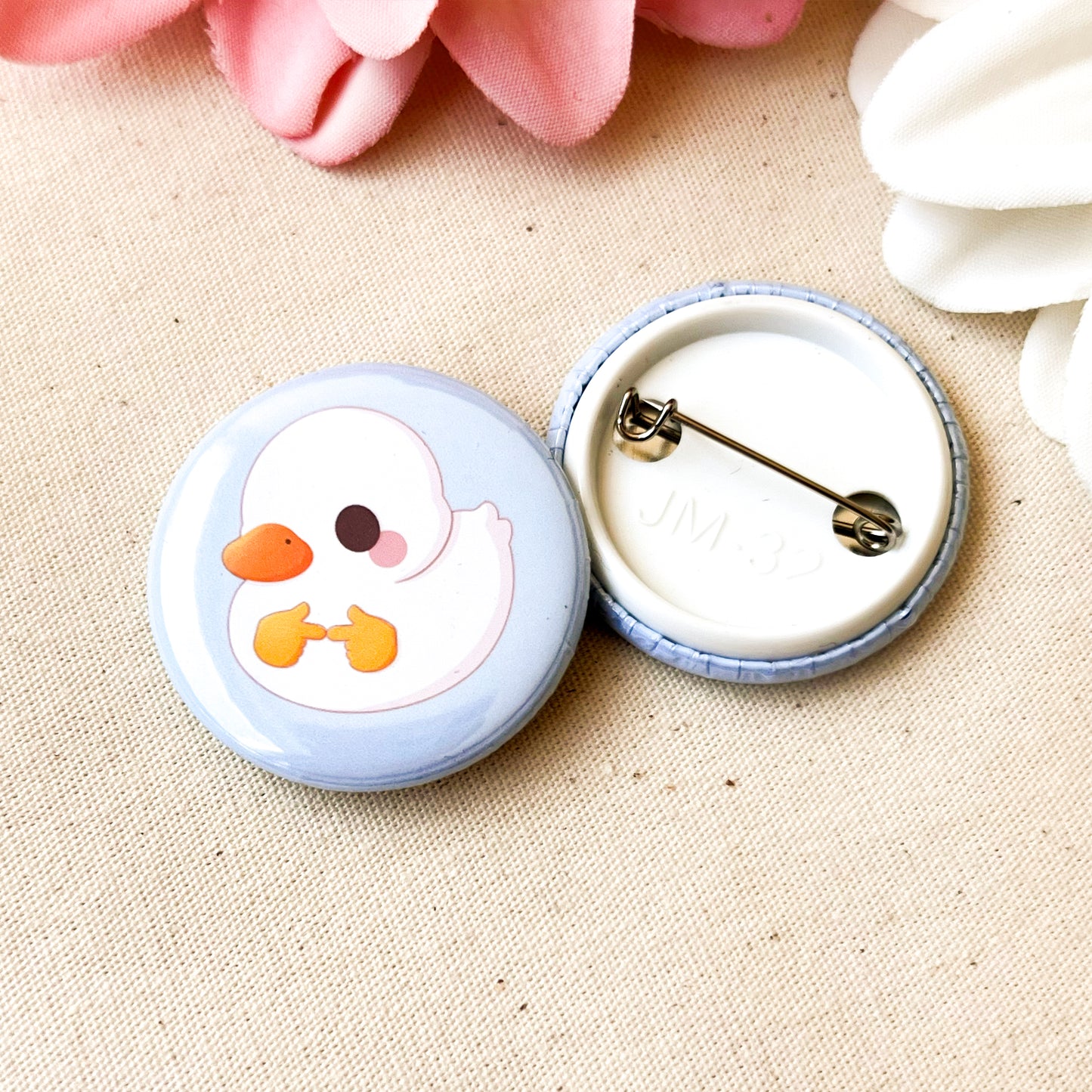 Schüchterne Ente Button