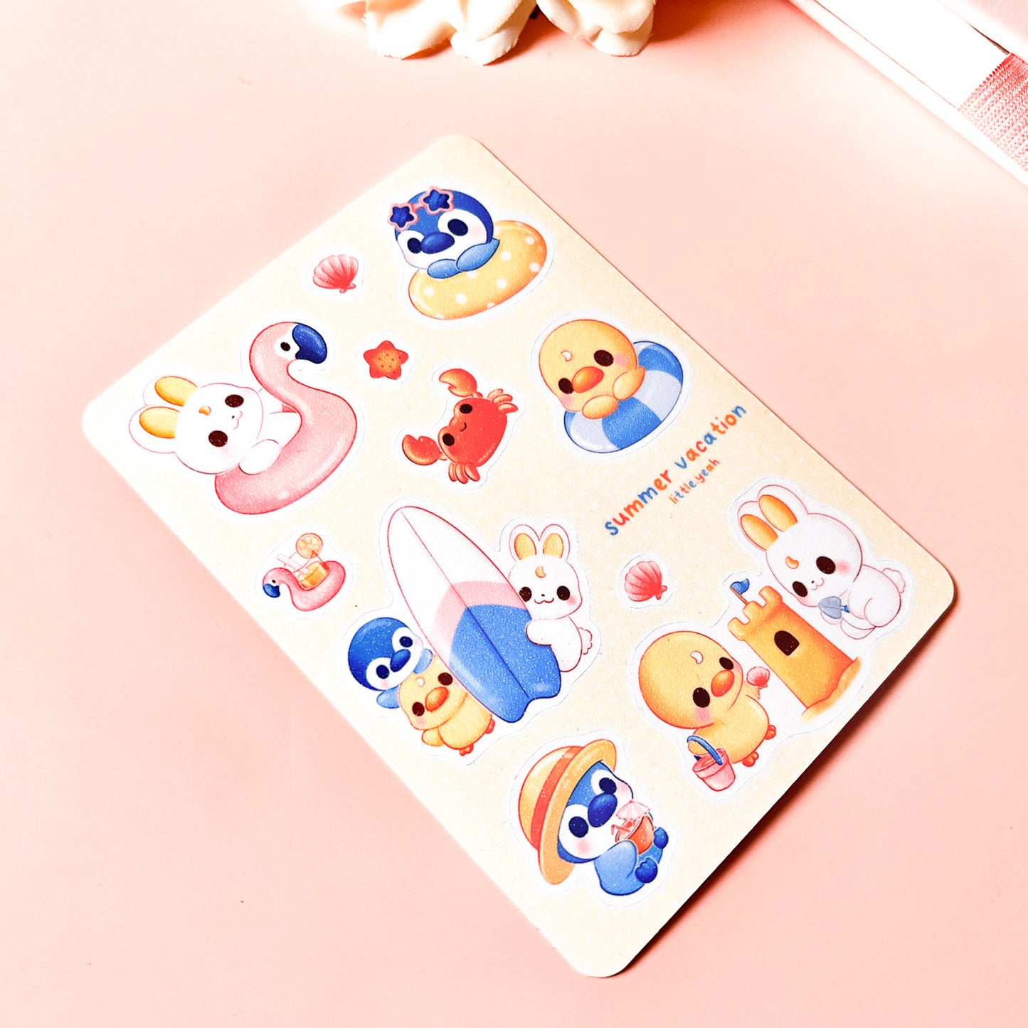 Summer Vacation - Cute Sticker Sheet