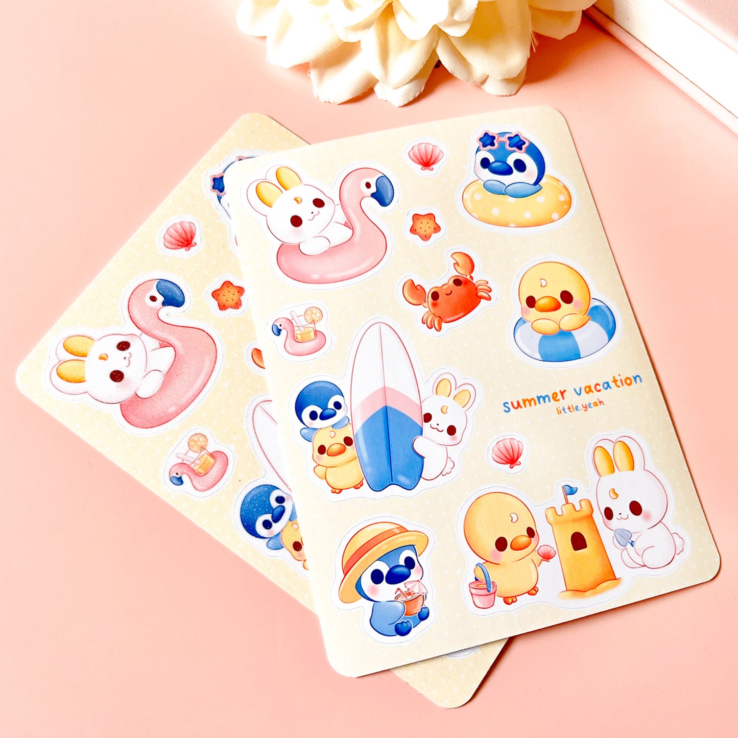 Summer Vacation - Cute Sticker Sheet