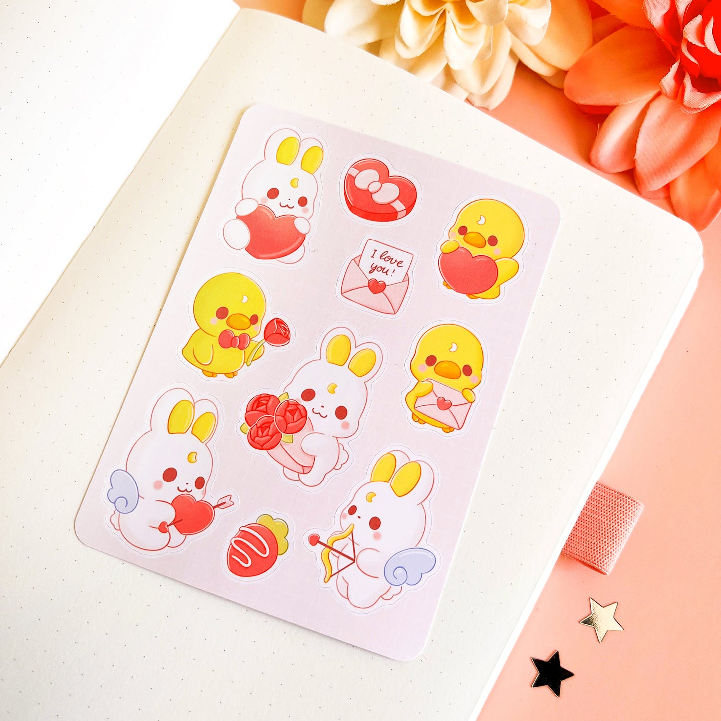Valentines Day - Cute Sticker Sheet