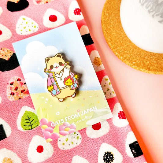 Howl Enamel Pin - Cats from Japan