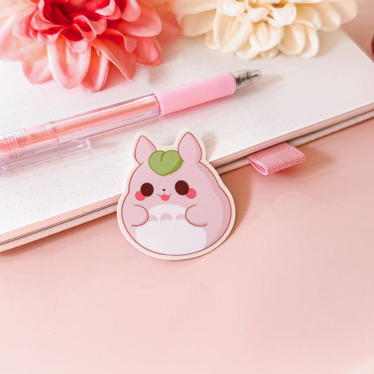 Grey Anime Cat - Cute Vinyl Sticker